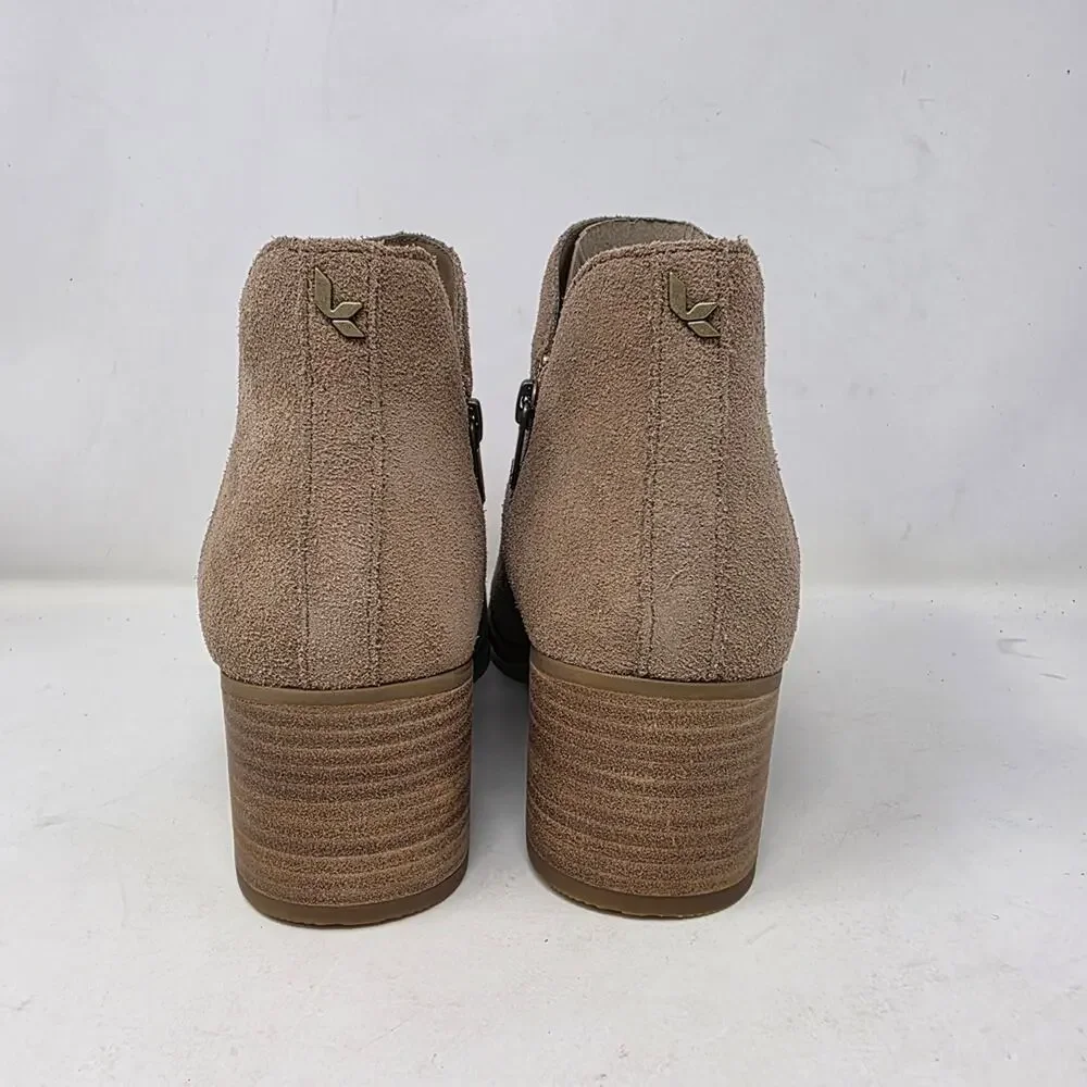 Koolaburra By UGG Women's Suede Ankle Booties Taupe Size 9